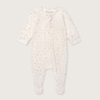 Pink Ditsy Floral Footed Sleep Suit
