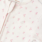 Pink Ditsy Floral Footed Sleep Suit