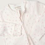 Pink Ditsy Floral Footed Sleep Suit