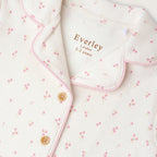 Pink Ditsy Floral Button Down Set