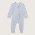 Blue Pointelle Non-Footed Sleepsuit