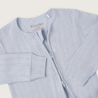 Blue Pointelle Footed Sleepsuit