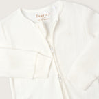 White Pointelle Non-Footed Sleepsuit