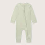 Sage Pointelle Non-Footed Sleepsuit