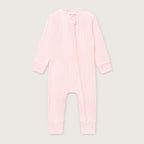 Pink Pointelle Non-Footed Sleepsuit