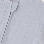 Blue Pointelle Footed Sleepsuit