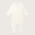 White Pointelle Footed Sleepsuit